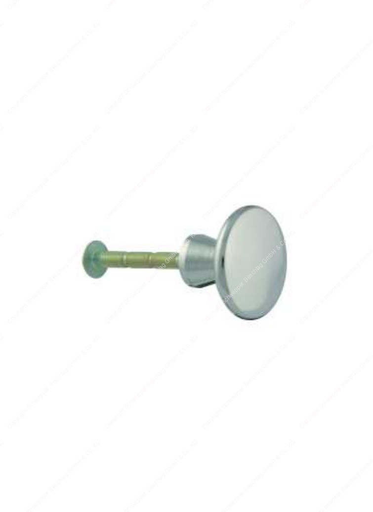 Cabinet Knob O 35mm Brass Satin Chrome Gsv No 5108 Schwepper